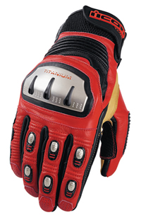 Icon Timax TRX Red Gloves
